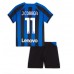 Billige Inter Milan Joaquin Correa #11 Hjemmetrøye Barn 2022-23 Kortermet (+ korte bukser)